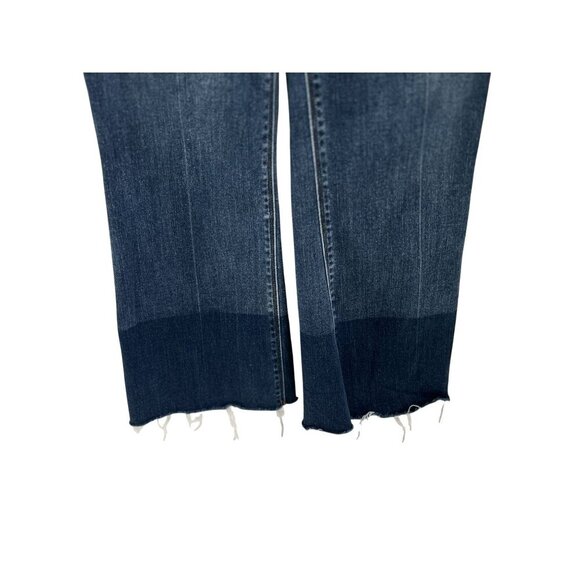 Spanx Pull On Vintage Denim Blue Legging Raw Hem Distressed Jeans Size S/P - Picture 5 of 8